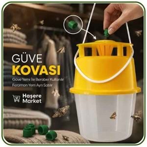 Güve Yakalama Kovası | Güve Yemi İle Beraber Kullanılır | Feromon Yem Ayrı Satılır