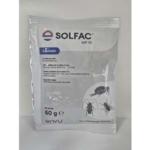 Bayer Solfac WP 10 Toz Haşere Öldürücü | 50 Gram