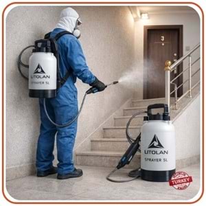 Litolan Elektrikli Püskürtücü Şarjlı Otomatik Sırt İlaçlama Pompası | 8 Litre