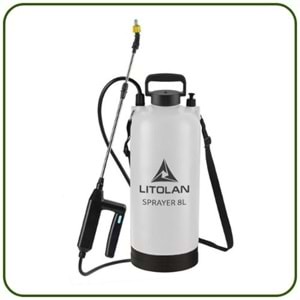 Litolan Elektrikli Püskürtücü Şarjlı Otomatik Sırt İlaçlama Pompası | 8 Litre