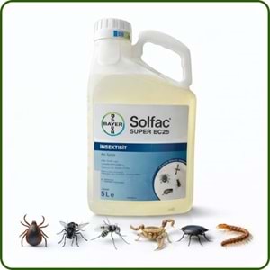 Bayer-Envu Solfac Süper EC 25 Kokulu Haşere Öldürücü | 5 Litre