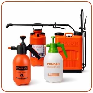 Pomsan Metal Uçlu Mekanik El Tipi İlaçlama Pompası | 2 Litre