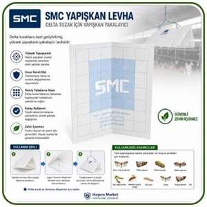 SMC Delta Tuzaklar İçin Yapışkan Tabla | Feromon ve Delta Tuzak Ayrı Satılır