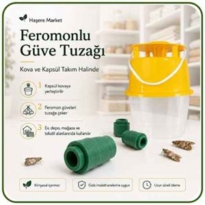 Feremonlu Güve Tuzağı | Kova ve Kapsül Takım Halinde