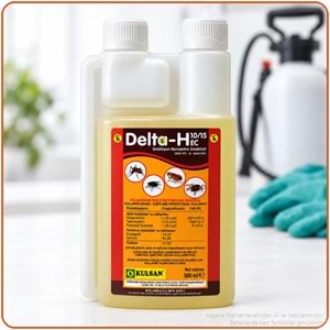Delta-H 10/15 EC Kokulu Haşere İlacı | 500 Ml