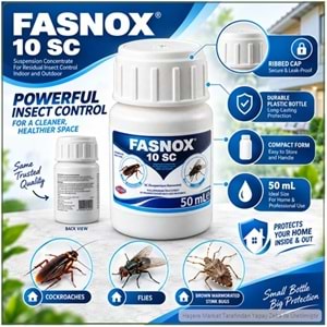 Fasnox SC 10 Kokusuz Haşere İlacı | 50 ml