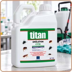 Titan Emülsiyon CY10 Kokulu Haşere İlacı | 5 Litre