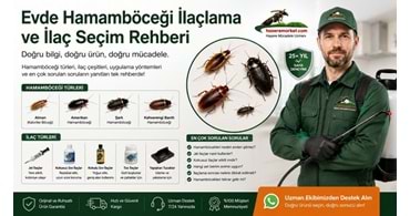 Evde Hamamböceği İlaçlama ve İlaç Seçim Rehberi