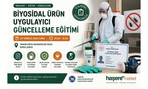 Biyosidal Ürün Uygulayıcı Güncelleme Eğitimi | Bursa 2026