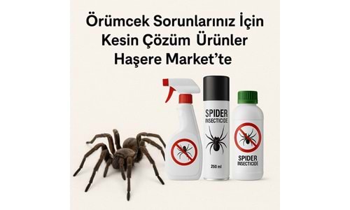 Örümcek Sorunlarınız İçin Kesin Çözüm Ürünler Haşere Market te