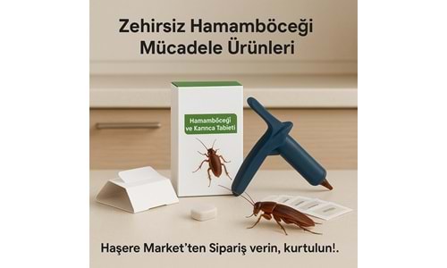 Hamam Böceği Mücadelesinde Etkili Ürünler: Yemler, Tabletler, Yapışkan Yakayıcılar ve İlaçlama Aletl