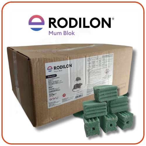 Bayer-Envu Rodilon Mum Blok Fare Zehiri | 7,5 KG