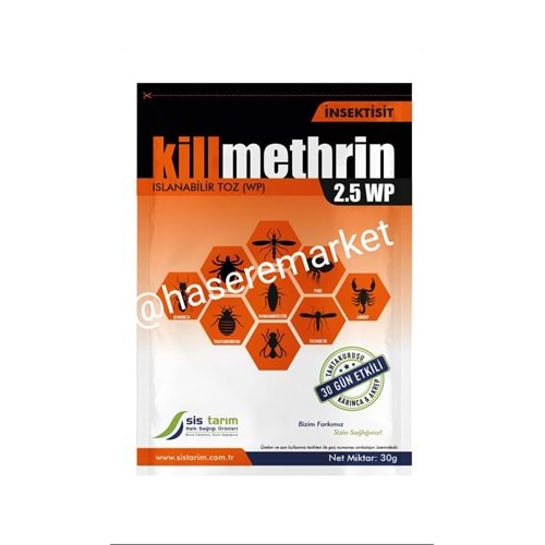 Killmethrin 2.5 WP Toz Haşere İlacı