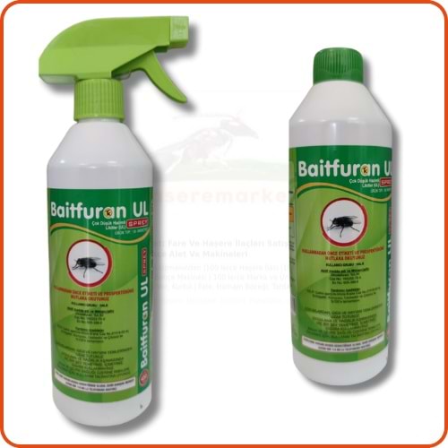Baitfuran UL Kullanıma Hazır Karasinek Öldürücü Sprey| 450 ml