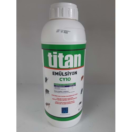 Titan Emülsiyon CY10 Kokulu Haşere Öldürücü | 1 Litre