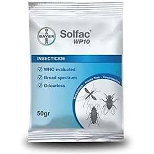 Bayer Solfac WP 10 Toz Haşere Öldürücü | 50 Gram
