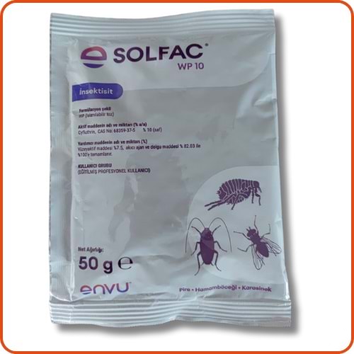 Bayer Solfac WP 10 Toz Haşere Öldürücü | 50 Gram