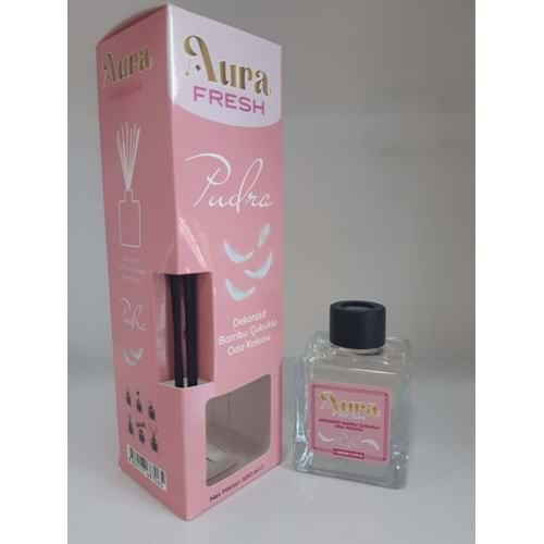 Aura Fresh Bermet Kimya Pudra Bambu Çubuklu Dekoratif Oda Kokusu| 100 Ml