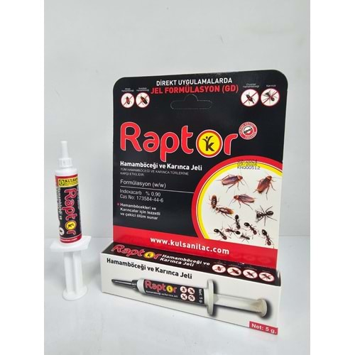 Raptor Hamamböceği Kalorifer Böceği Jeli | 5 Gram