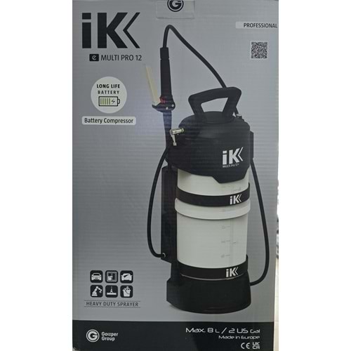 İk Multı Pro 12 Püskürtücü Akülü İlaçlama Pompası |8 Litre