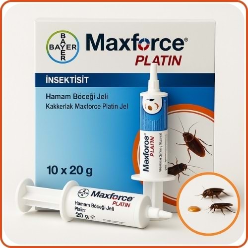 Bayer Maxforce Platin Hamamböceği Kaloriferböceği Jeli | 20 Gram