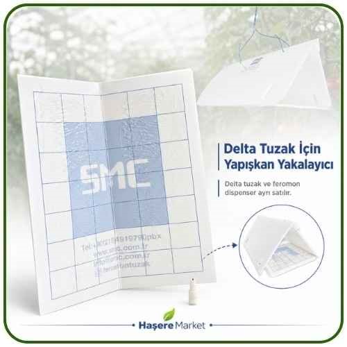 SMC Delta Tuzaklar İçin Yapışkan Tabla | Feromon ve Delta Tuzak Ayrı Satılır