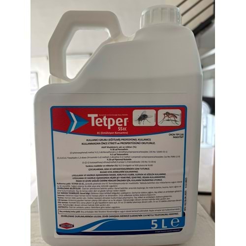 Tetper 55 EC Kokulu Haşere Öldürücü | 5 Litre