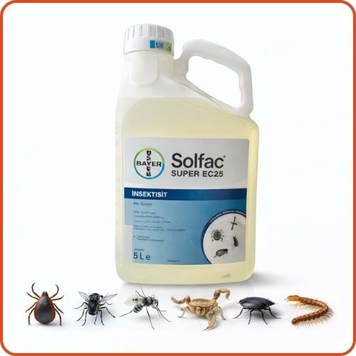 Bayer-Envu Solfac Süper EC 25 Kokulu Haşere İlacı | 5 Litre