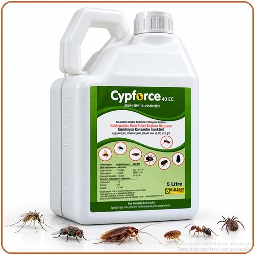 Cypforce 40 EC Kokulu Haşere İlacı | 5 Litre