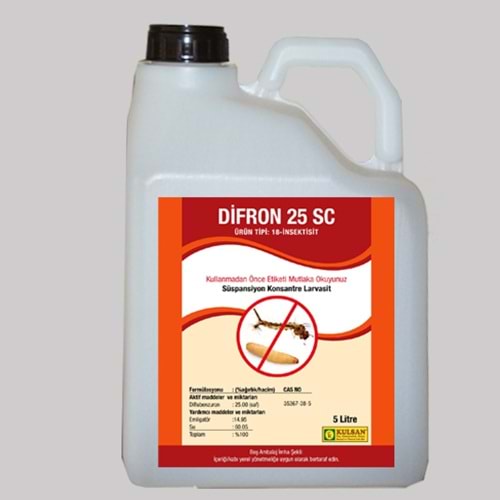 Difron 25 SC Larvasit Haşere | Karasinek | Sivrisinek | 5 Litre