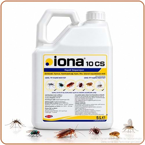 İona 10 CS Kokusuz Haşere İlacı | 5 Litre