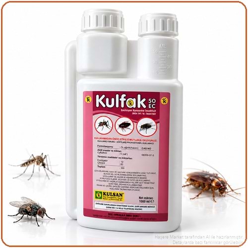 Kulfak 50 EC Kokulu Haşere İlacı | 1 Litre