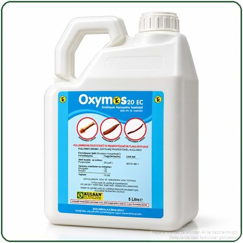 Oxymos 20 EC Larvasit Haşere İlacı | Karasinek | Sivrisinek | 5 Litre