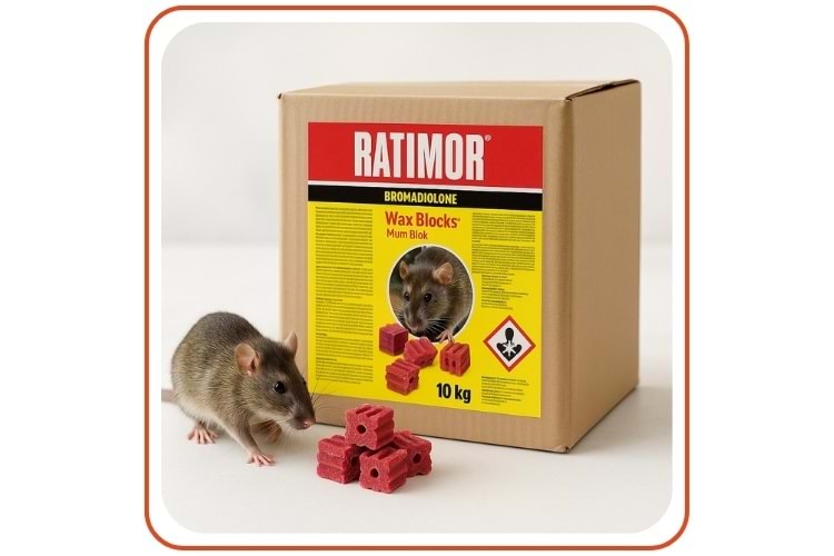Ratimor Wax Mum Blok Fare Zehiri | 10 Kg