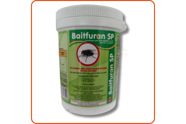 Baitfuran SP Suda Çözülebilen Toz Karasinek İlacı| 100 Gram