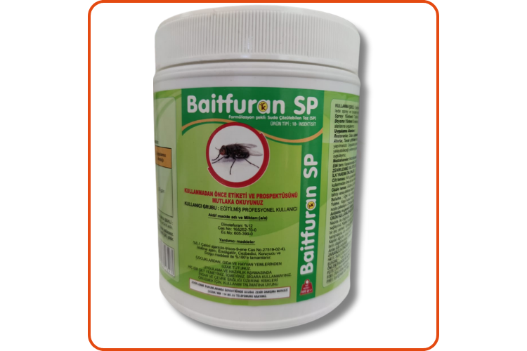 Baitfuran SP Suda Çözülebilen Toz Karasinek İlacı | 500 Gram