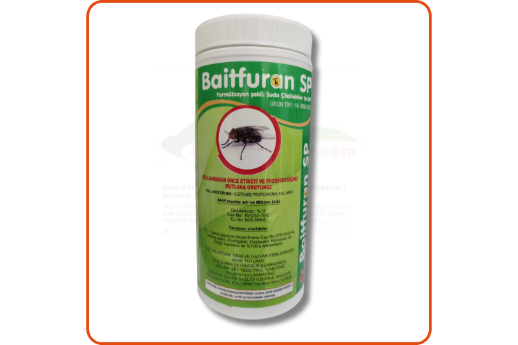 Baitfuran SP Suda Çözülebilen Toz Karasinek İlacı | 1 Kg