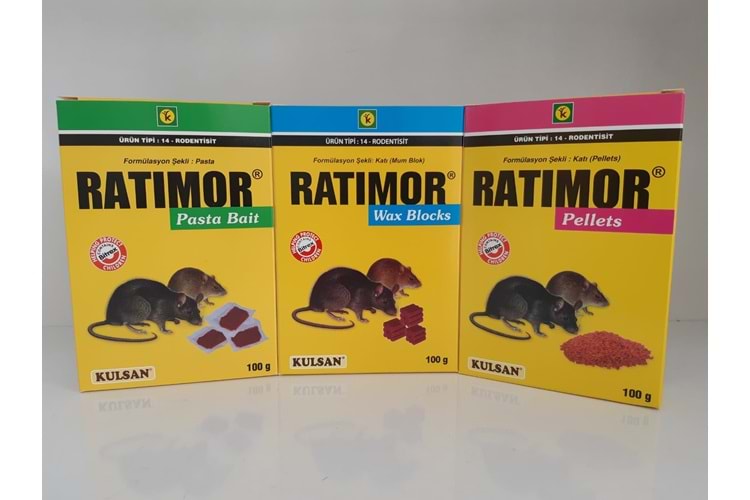 Ratimor Pellets Fare Zehiri | 100 Gram Ratimor Pasta Fare Zehiri | 100 Ratimor Wax Blocks Fare Zehiri | 100 Gram Gram