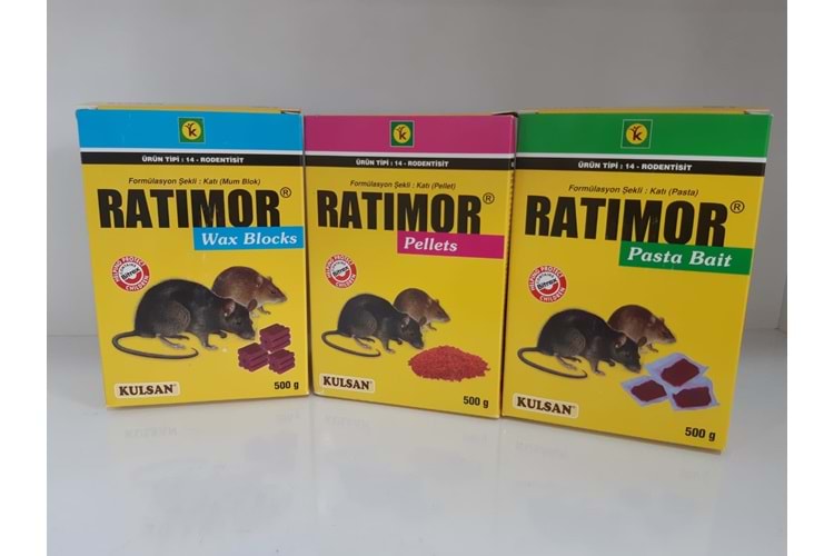 Ratimor Pellets Fare Zehiri | 500 Gram Ratimor Pasta Fare Zehiri | 500 GramRatimor Wax Blocks Fare Zehiri | 500 Gram