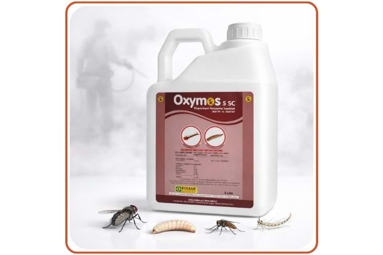 Oxymos 5 SC Larvasit Haşere | Karasinek | Sivrisinek | 5 Litre