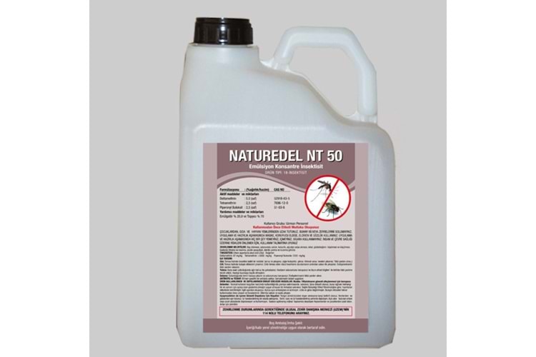 Naturedel NT 50 (Doğal Solvent içerir) Haşere Öldürücü | 5 Litre