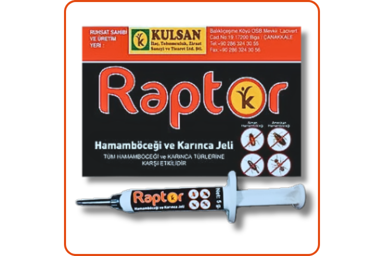 Raptor Hamamböceği Kalorifer Böceği Jeli | 5 Gram