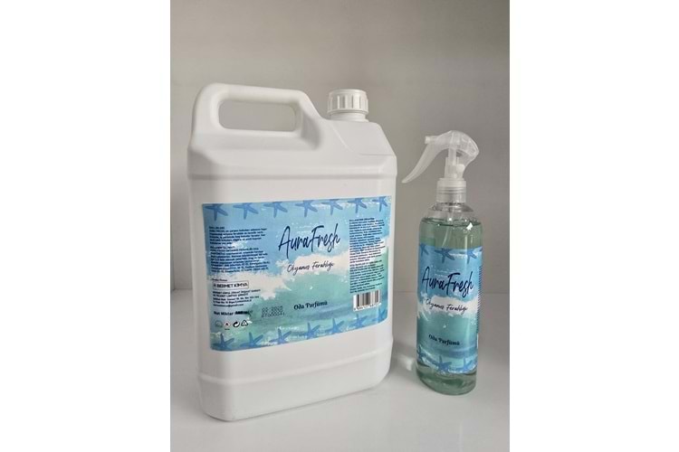 Aura Fresh Bermet Kimya Okyanus Ferahlığı Oda Spreyi | 5 Litre+Aura Fresh Bermet Kimya Okyanus Ferahlığı Oda Spreyi | 400 Ml