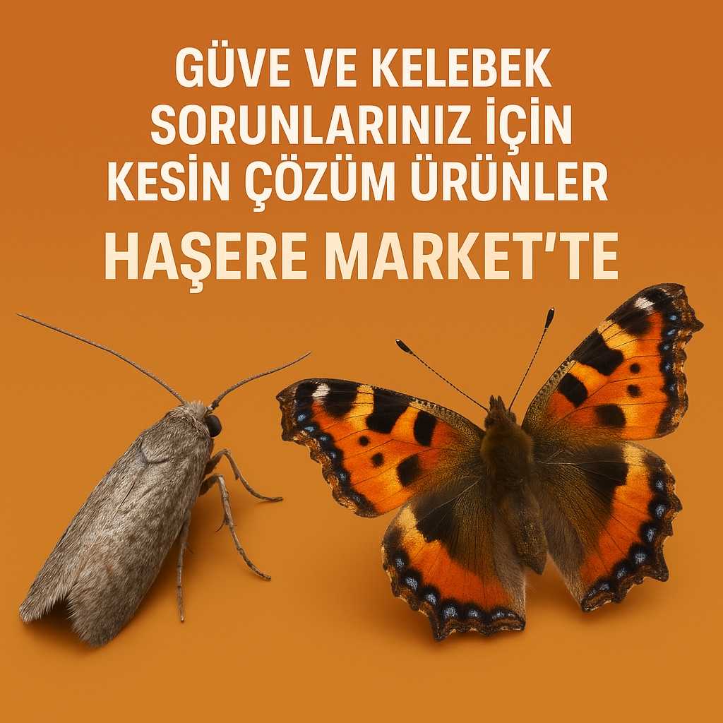 Güve ve Kelebek Sorunlarınız İçin Kesin Çözüm Ürünler Haşere Market te