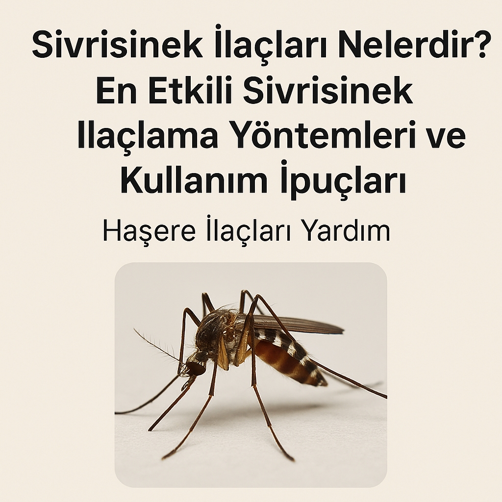 Sivrisinek İlaçları Nelerdir? En Etkili Sivrisinek İlaçlama Yöntemleri ve Kullanım İpuçları
