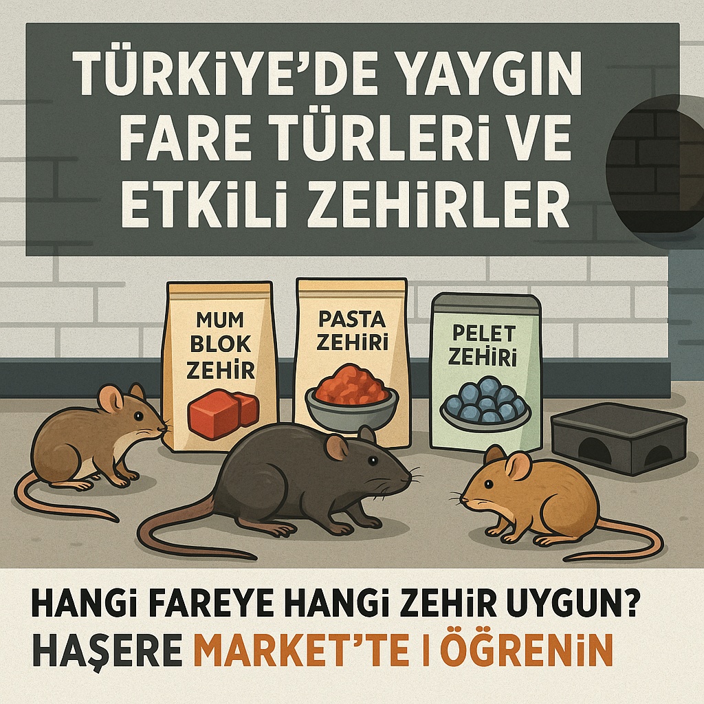 Fare Türleri ve Zehirleri | Türkiye de Yaygın Kemiriciler Hakkında Bilgi