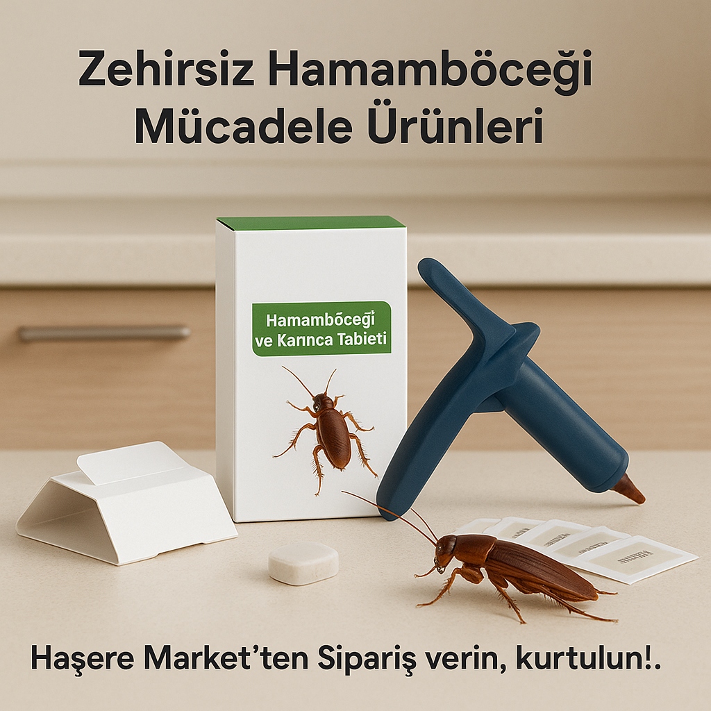 Hamam Böceği Mücadelesinde Etkili Ürünler: Yemler, Tabletler, Yapışkan Yakayıcılar ve İlaçlama Aletl