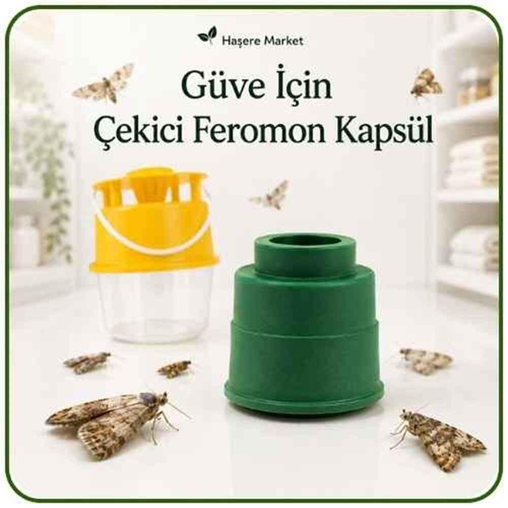 Güve Feromon Kapsülü | Güve Kovası İle Beraber Kullanılır | Kova Ayrı Satılır