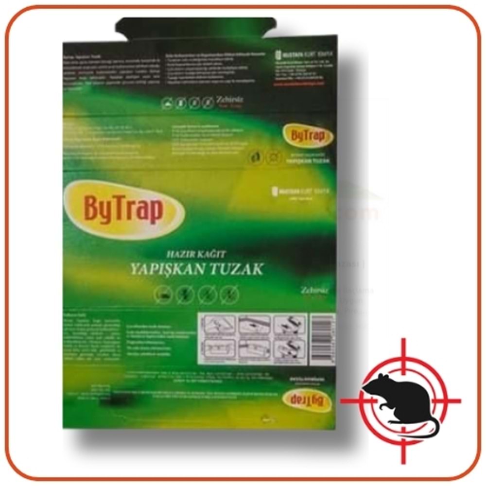 Bytrap Hazır Kağıt Fare ve Böcek Yapışkanı | 1 Pakette 2 Adet