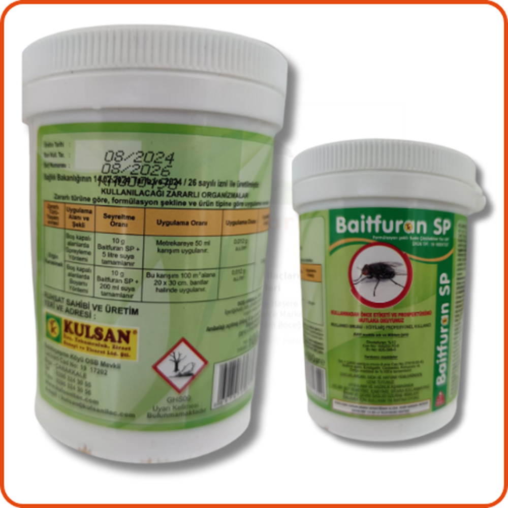Baitfuran SP Suda Çözülebilen Granül Karasinek İlacı| 100 Gram